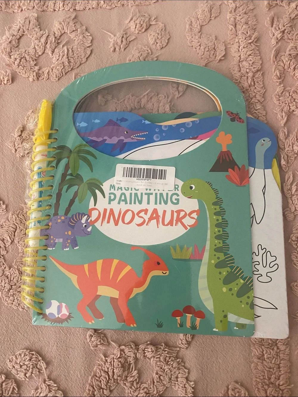Magic Water Painting Dinosaurs Activity Book - Green